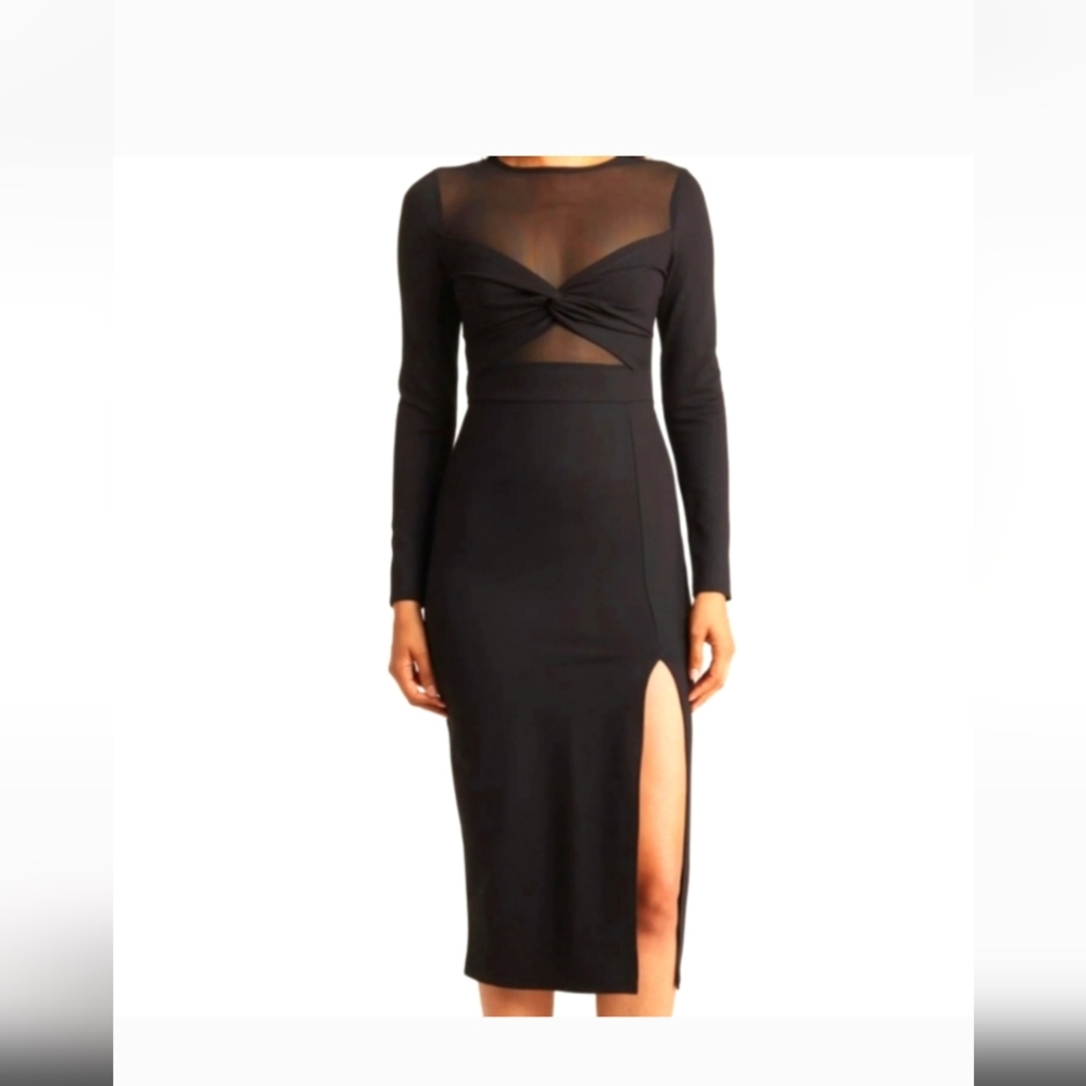 Love By Design Black Sweetheart Bodycon Dress